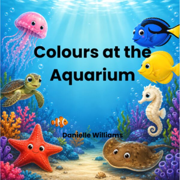 Front cover of Colours at the Aquarium by Danielle Williams