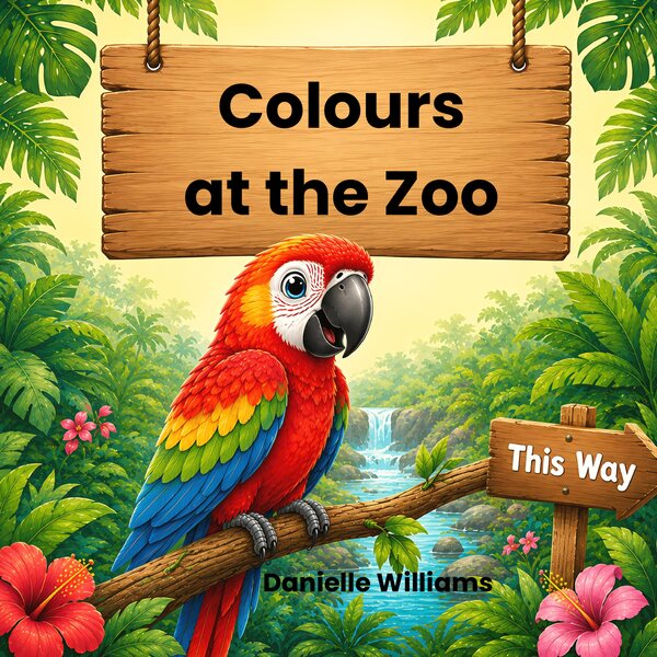 Front cover of Colours at the Zoo by Danielle Williams