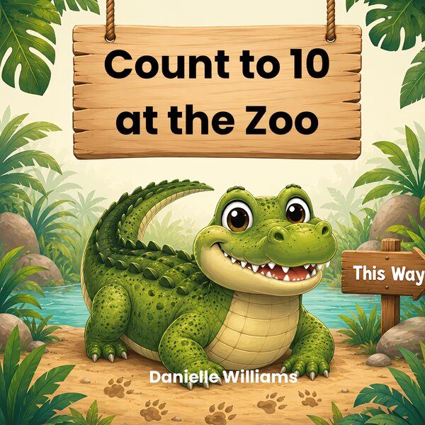 Front cover of Count to 10 at the Zoo by Danielle Williams